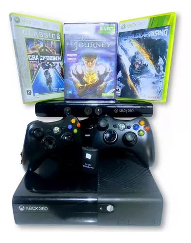 Xbox 360 Bloqueado+Kinect+Dois Jogos+Controle