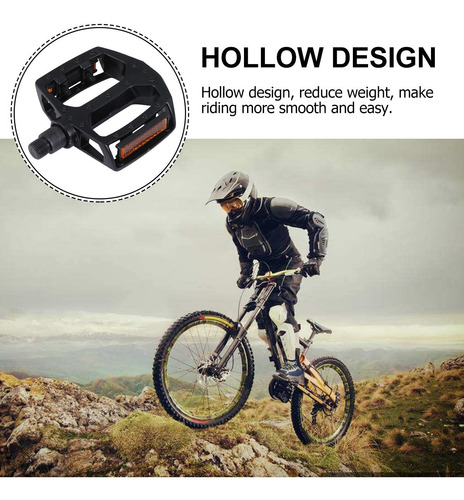 Imagen 7 de 8 de 2 Pedales De Aleación De Aluminio Huecos Para Bicicleta De M