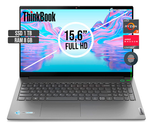 Portatil Lenovo Thinbook Amd Ryzen 3 5300u Ssd 1tb+ Ram 8gb