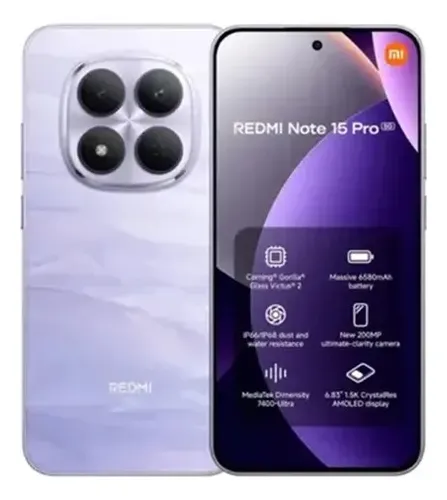 Xiaomi Redmi Note 15 Pro 5g Dual Sim 512 Gb Púrpura Niebla Púrpura ...