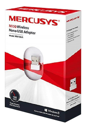 Placa De Red Wifi Usb Mercusys Mw150us Adaptador 150mbps