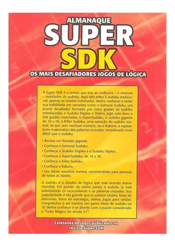 Almanaque Super Sdk: Os Mais Desafiadores Jogos De Lógica Sudoku +