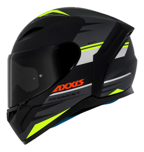 Capacete Masculino Axxis Segment Bat Preto Fosco Moto