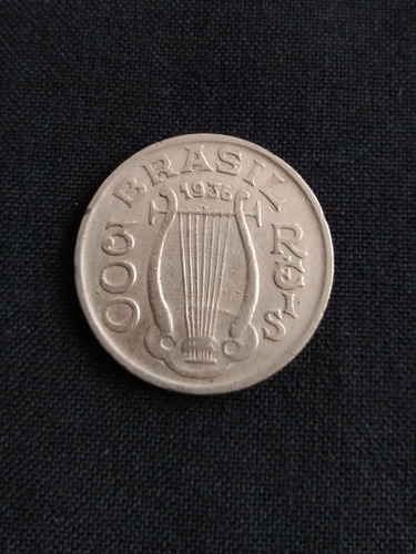 Moneda Brasil Niquel 300 Reis 1936. J