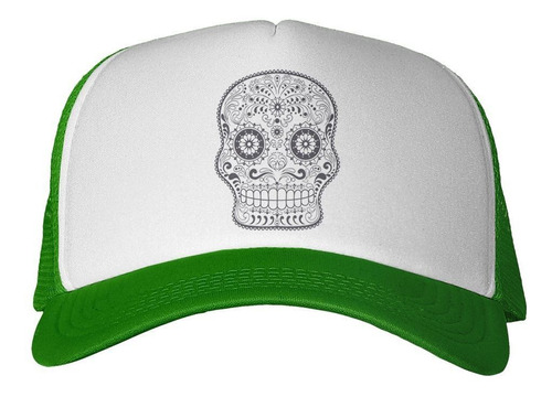 Gorra Calavera Mexicana Dibujo Lineas Arte