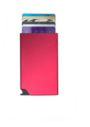 Tarjetero Walla Wallets - Card Slider Fire - Rojo