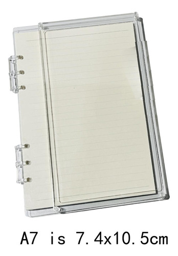 . Cuaderno De Hojas Sueltas, Carpeta Transparente, Claro