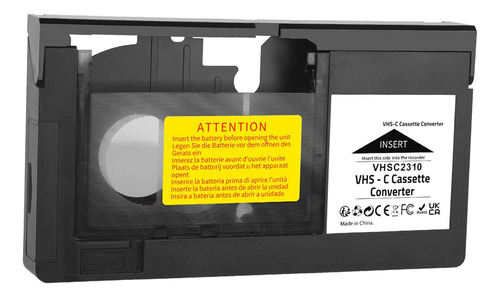 Adaptador De Casete De 12 Mm Svhs Svhs-c A Vhs Cintas Vhs