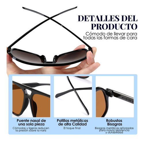 4 Pcs Gafas De Sol Modas Vintage Unisex Adulto, Gafas De
