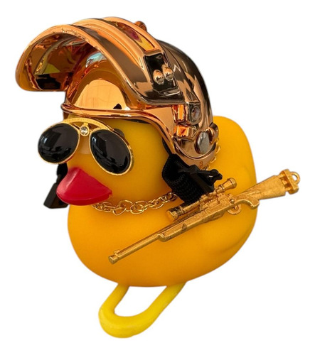 Pato Amarillo Casco Dorado