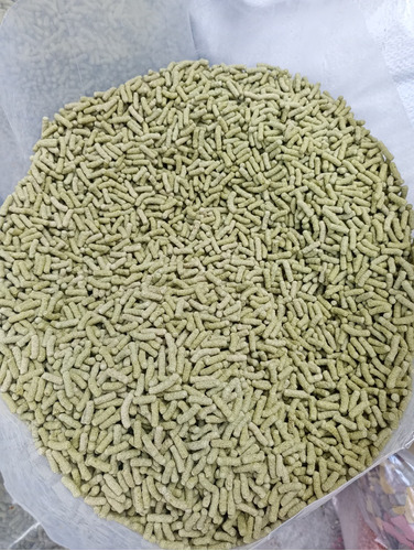 Pellet Tropical Verde Comida Para Peces Tortuga De Agua 1k