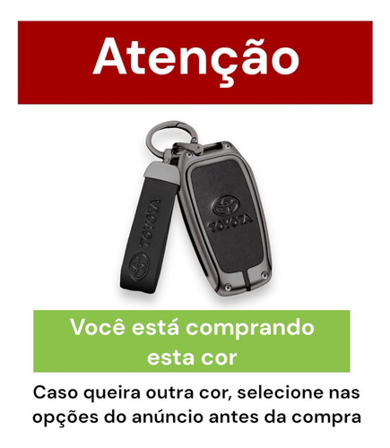 , Qc Llavero Metálico Funda Llave Toyota Hilux Sw4 Rav4 Srx
