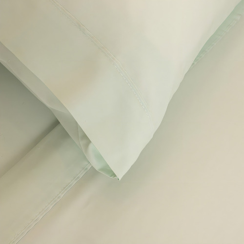 Sábanas Super King Arredo Algodón Peinado Lisas Color Verde claro Diseño de la tela Liso