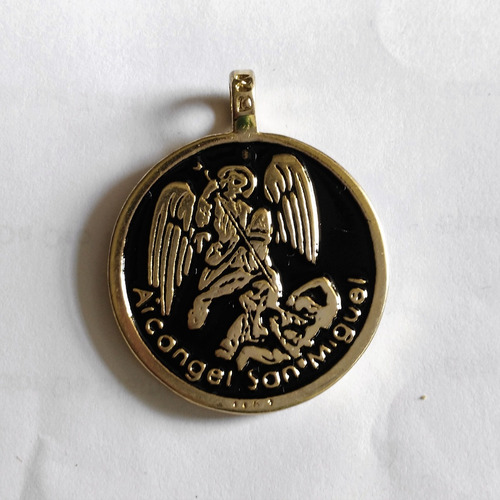 Medalla De San Miguel Arcángel - Reforzada Con Pentagrama