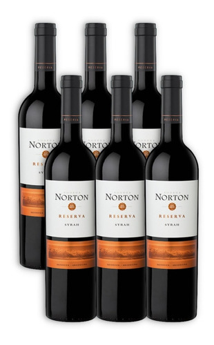 Vino Norton Reserva Syrah Caja X6u 750ml Luján De Cuyo