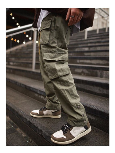 Hip Hop Streetwear Jogger Pantalón Cargo Pantalones