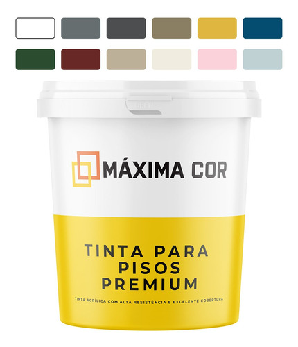 Tinta Para Pisos Alta Resistência Premium Máximacor 900ml