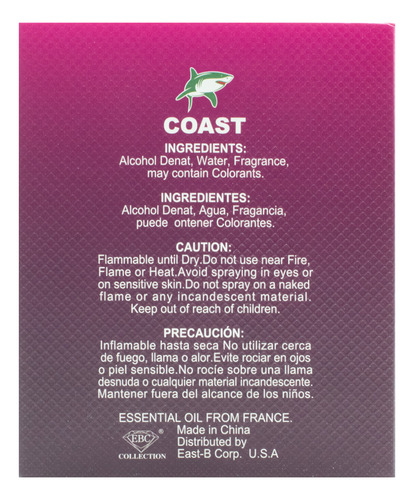 Perfume Ebc Dama Coast Pure Magic