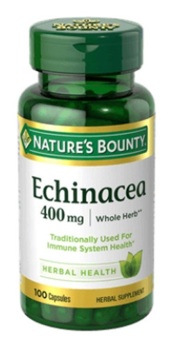 Hierba de equinácea, 400 mg, vegana, 100 cápsulas, equinácea
