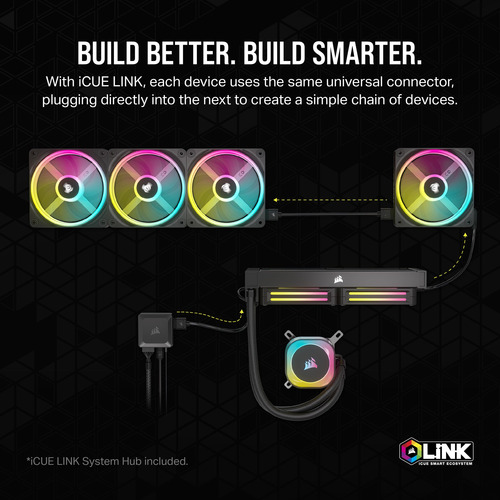 Fan Corsair Icue Link Qx120 Rgb, 120 Mm, Triple Kit De Inici