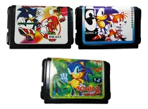 Comprar Combo Cartuchos Sonic 2, 3 Y Knucles Para Consolas 16 Bit