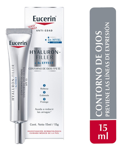 Eucerin Hyaluron-filler Crema Contorno Ojos Antiarrugas 15ml