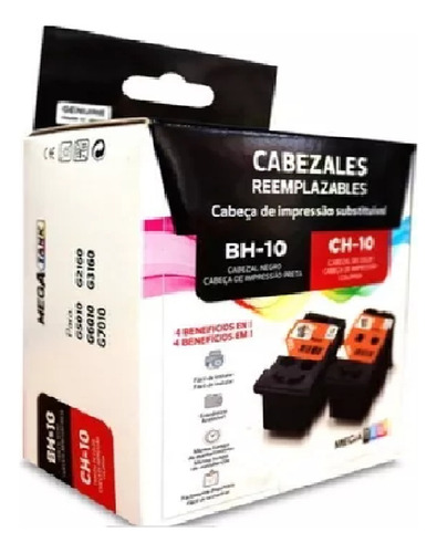 Cartucho Cabezal Canon Bh-10 Ch-10 Tricolo Y Negro G5010 ...