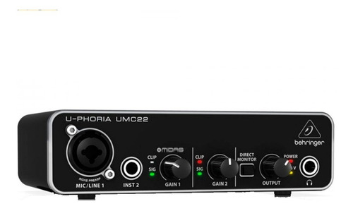 Placa De Sonido Externa Behringer Umc22 Usb Promo