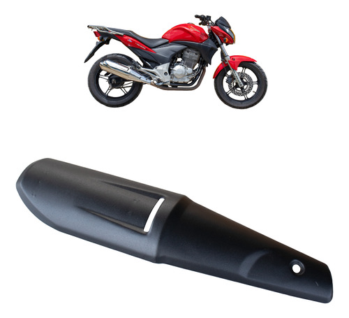 Protetor De Escape Honda Cb300 2009 A 2015 Preto