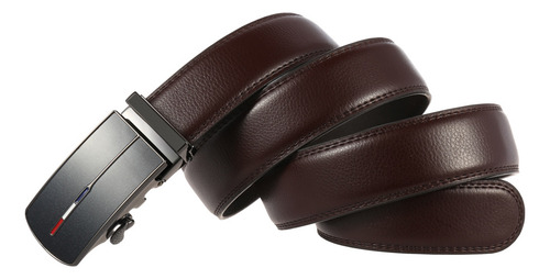 Cinturón Para Hombre, Piel De Vaca Auténtica, Casual, De Neg
