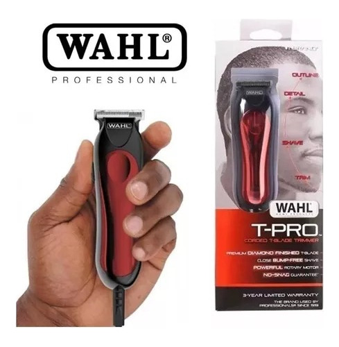 Maquina Wahl T-pro Patillera Barbera Rasuradora Original 