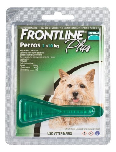 Pipeta Frontline Plus Hasta 10 Kg