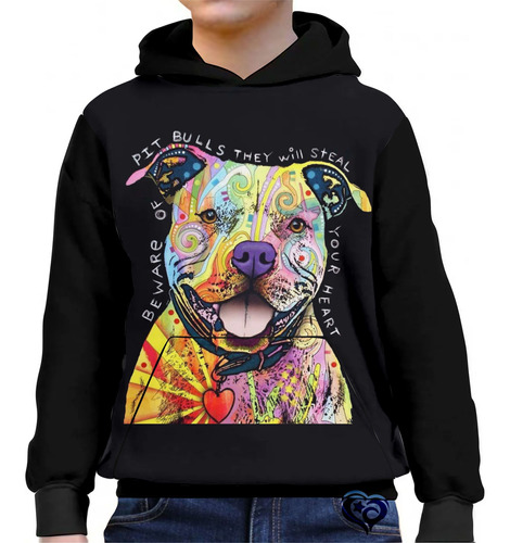 Moletom Pitbull Infantil Cachorro Cao Unissex Roupas Blusa