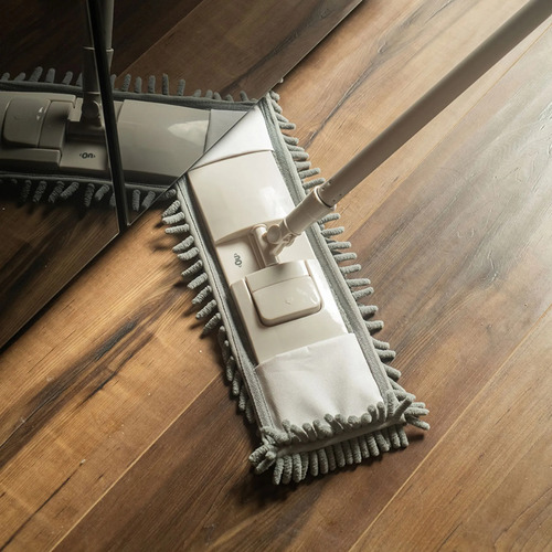 Mop Flow Multiuso Para Limpeza Seca Tira Pó Em Microfibra