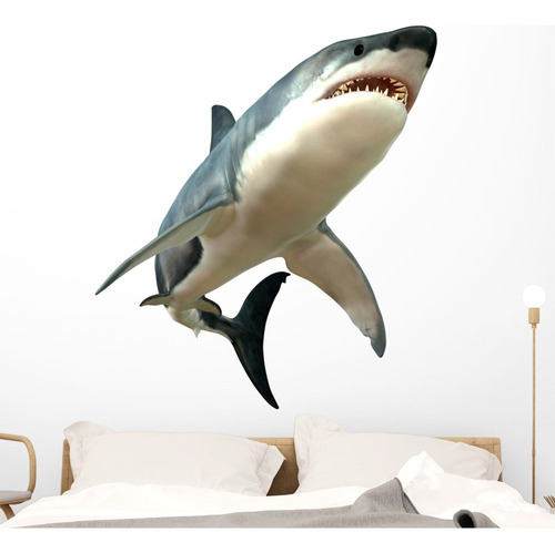 Shark Wall Decal Wallmonkeys Peel And Stick Animal 48 