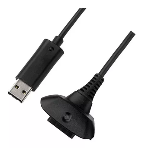115] Cable De Carga Y Cargador USB Para Mando Inalámbrico Xbox 360