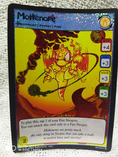 Neopets Card Game Rpg Holo Foil Ultra Rara Moltenore