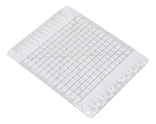 Regla De Colcha Acrílica De 6.5 X 6.5 Pulgadas, Acolchado Tr