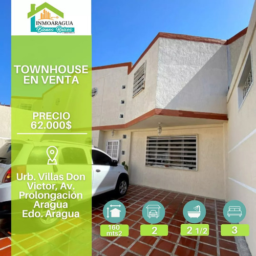 En Venta Townhouse. Urbanización  Villas Don Victor. Morita I. Prolongación Av. Aragua./js0214  