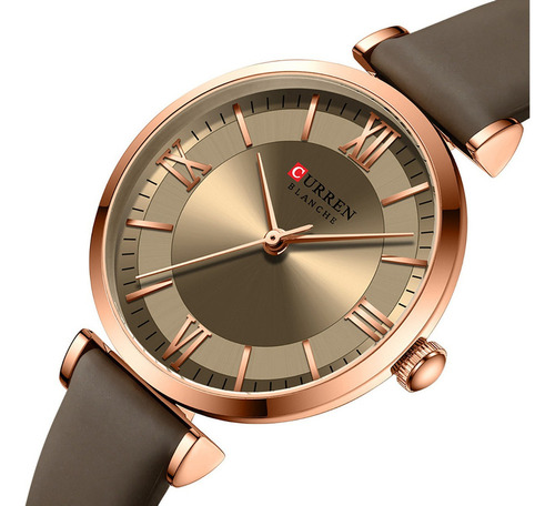 Reloj Dama Moda Curren Pequeña Dial Simple Con Correa Piel