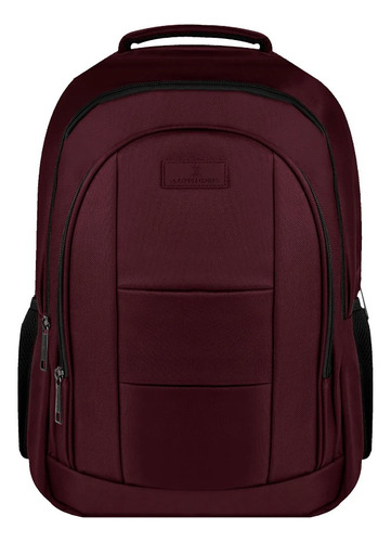 Mochila Para Laptop 15.6-17 Pulgadas Morada Pc-084969 Diseño De La Tela Lisa