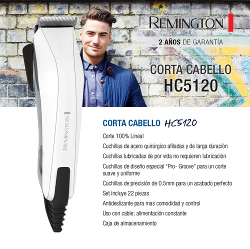 Cortadora de cabello remington 23 piezas sale