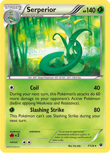 Cartas Pokemon Serperior 7/124 Xy Fates Collide Fco