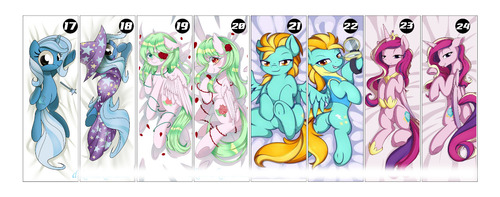 Dakimakura 2 My Little Ponny Mlp Lados+relleno 50 X 150