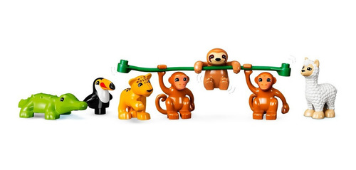 Kit Lego Duplo Fauna Salvaje De Sudamérica 10973 71 Piezas 71