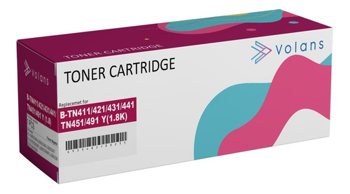 Imagen 3 de 6 de Pack 4 Toner Alternativo Tn-411b /tn-411c Tn-411m Tn-411y
