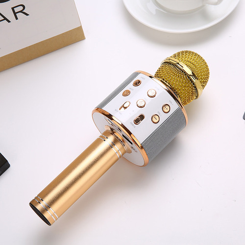Micrófono Portátil Bluetooth Para Cantar Micrófono Práctico