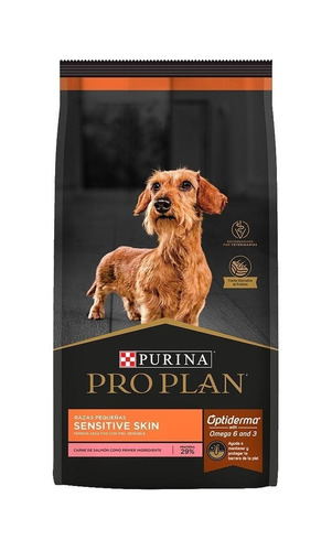 Imagen 1 de 1 de Alimento Pro Plan OptiDerma Sensitive Skin Adult para perro adulto de raza pequeña sabor salmón y arroz en bolsa de 3kg