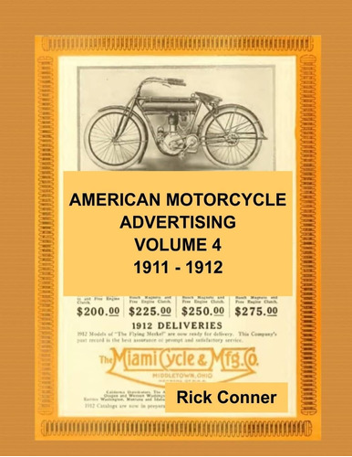 Libro: American Motorcycle Advertising Volume 4: 1911 1912