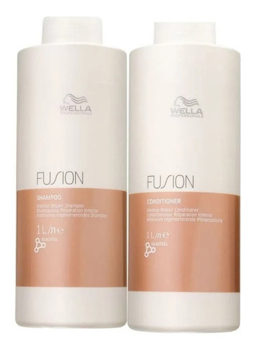 Kit Wella Fusion Shampoo 1 Litro E Condicionador 1 Litro